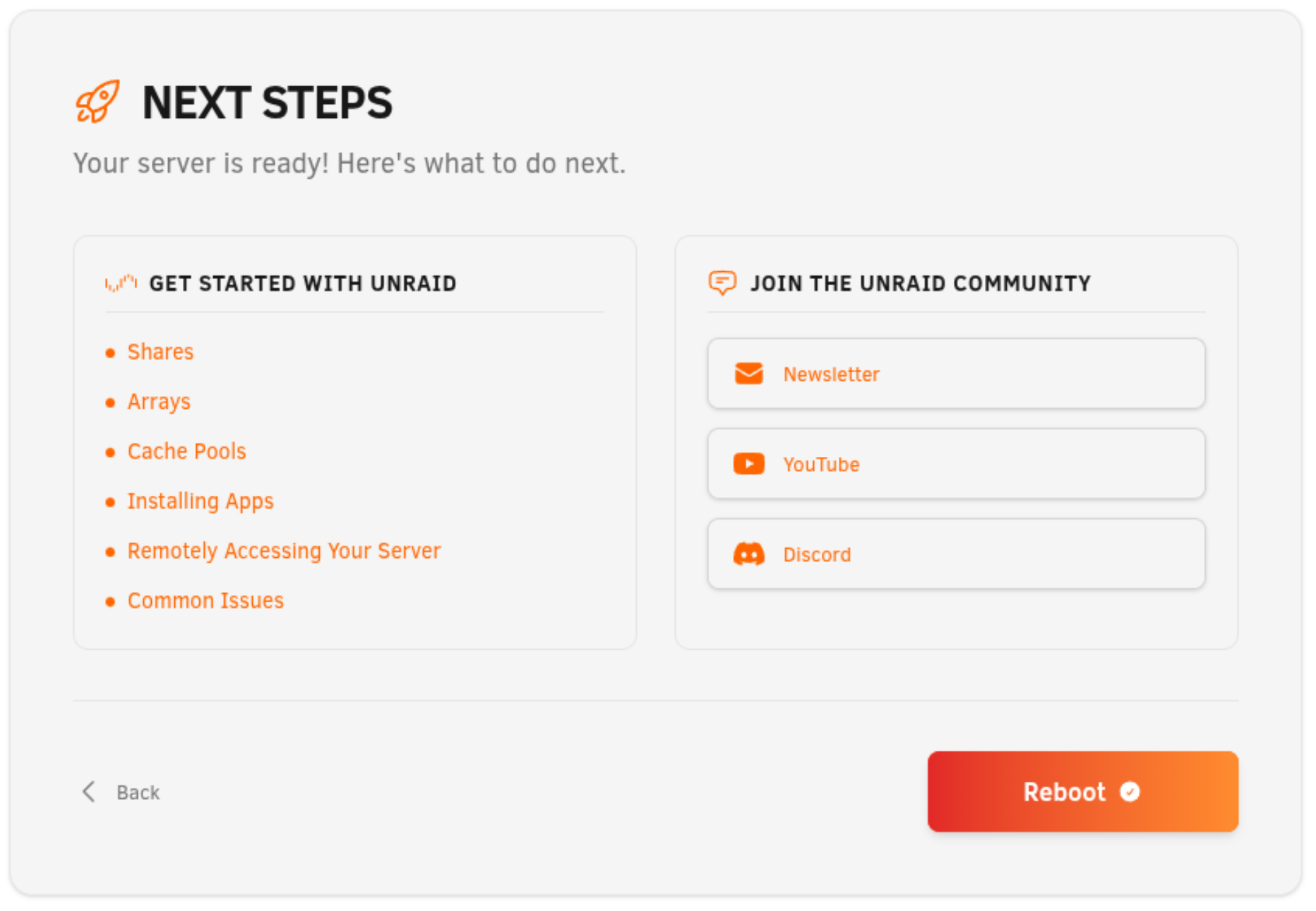 Step 6: Next Steps