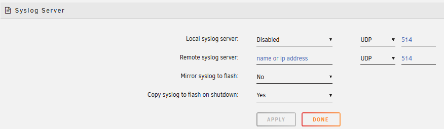 Serveur Syslog
